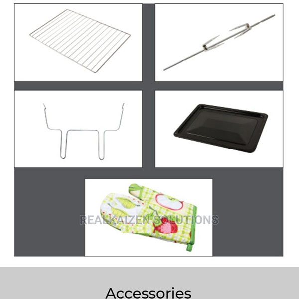 Clikon 100L Electric Toaster Rotisserie Oven 2000W Realkaizen