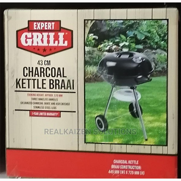 Expert Grill Charcoal Kettle Braai 43cm Realkaizen