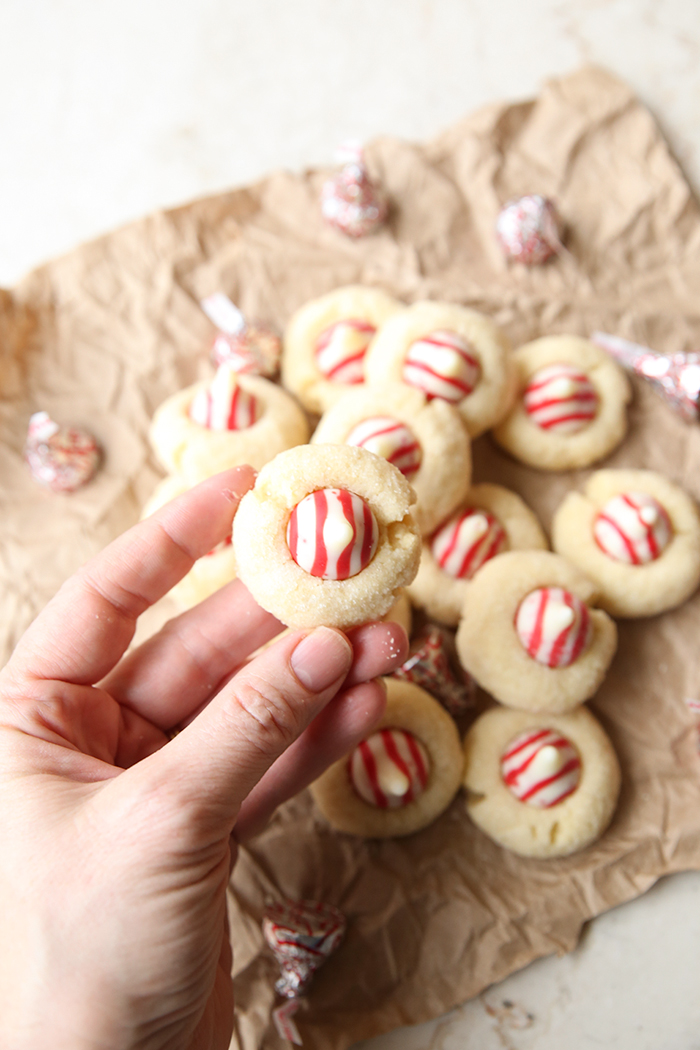 Shortbread Peppermint Kiss Cookies Real Life Dinner