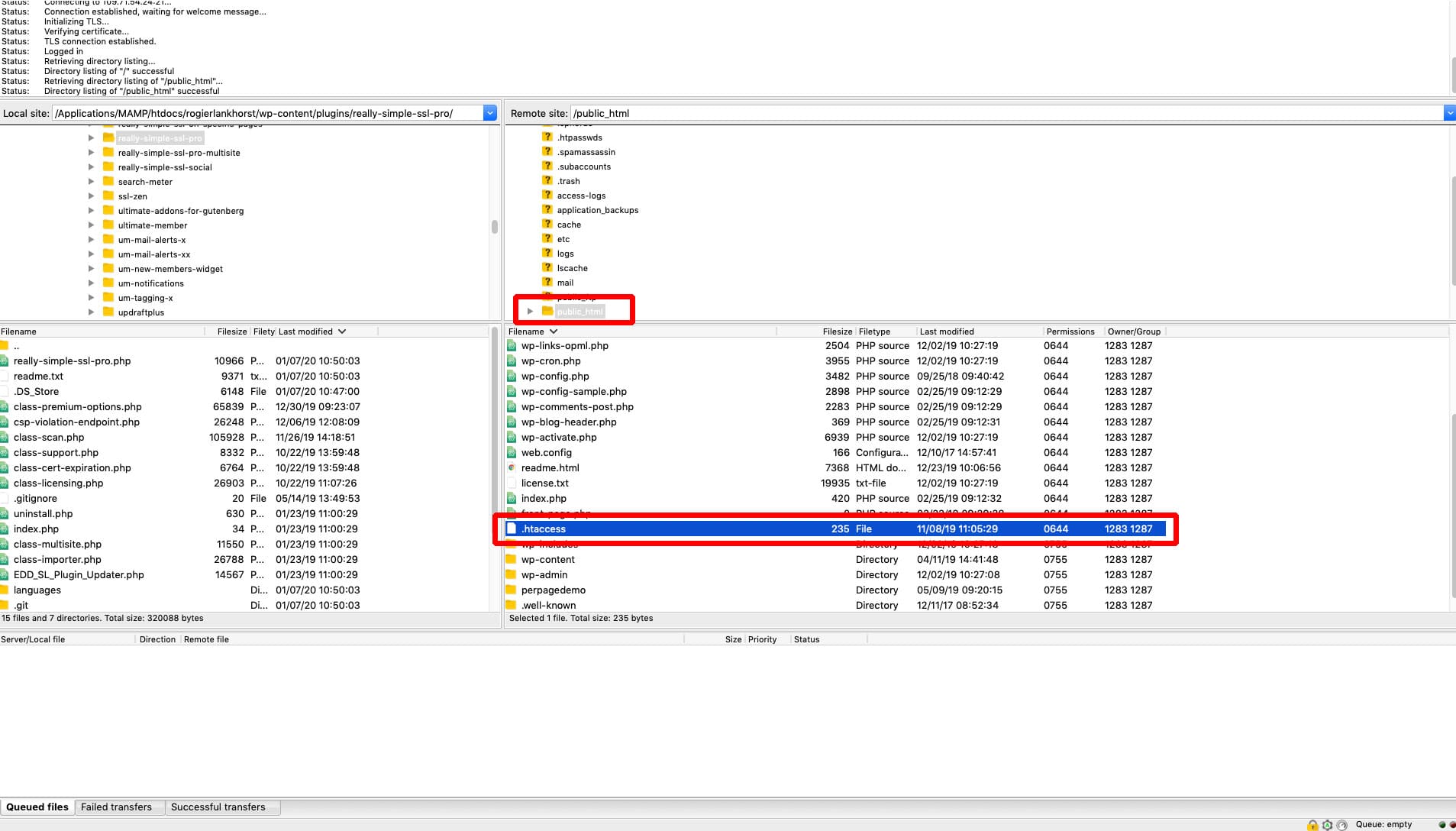 Manually insert .htaccess redirect http to https Really Simple SSL