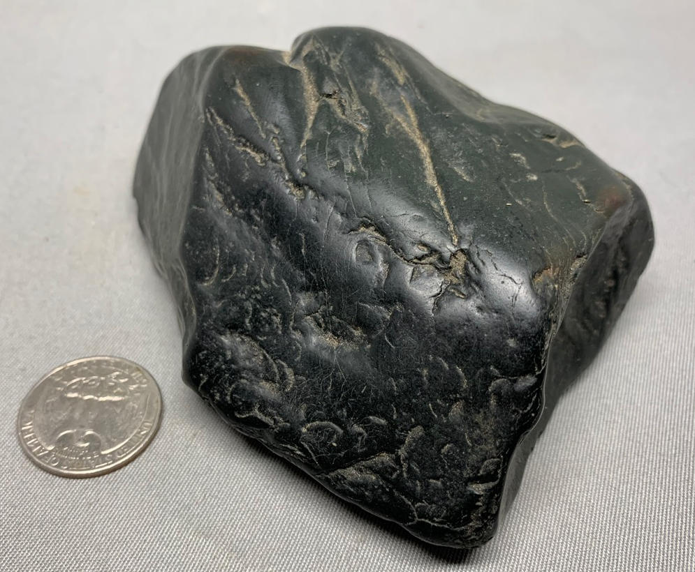 Wyoming black nephrite jade wind slick Online Rock Shop Genesis