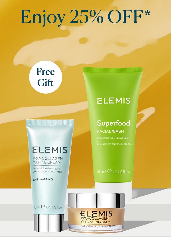 Elemis Discount Code 25 Off with Code AUTUMN25