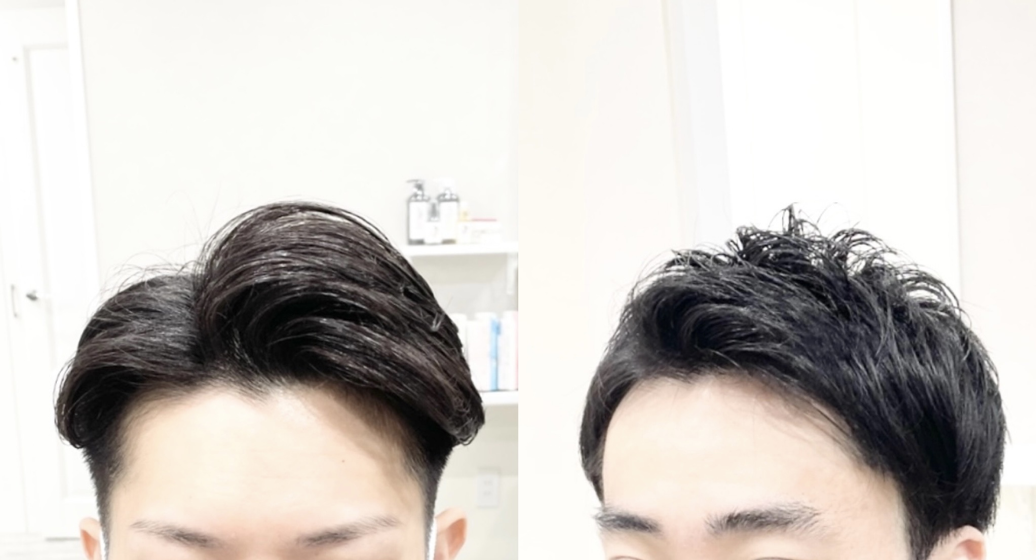 スカスカ割れる隙間や薄毛が気になる前髪でもできる好印象メンズヘアはこれを見て メンズ直毛 ︎パーマ専門特化美容師 中原浩希のブログ