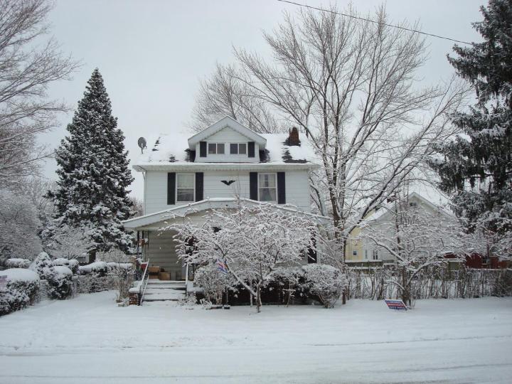WINTER WONDERLAND IN WEST PARK, CLEVELAND, OHIO ON SUPERBOWL SUNDAY (II