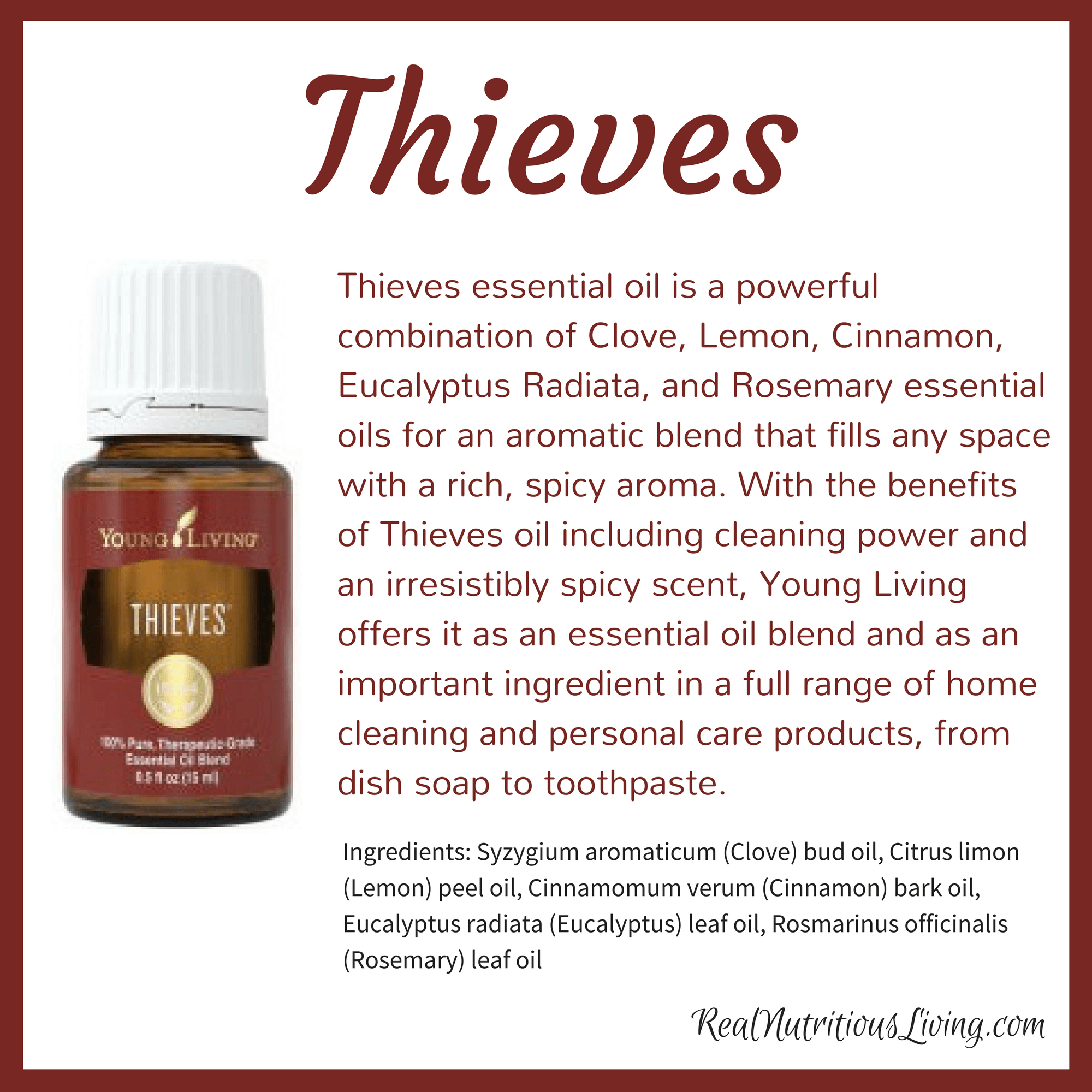 Thieves Essential Oil Real Nutritious Living