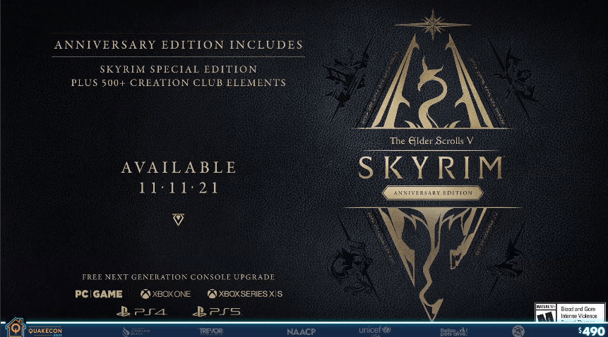 Skyrim Anniversary Edition Announced + Fishing Option Added