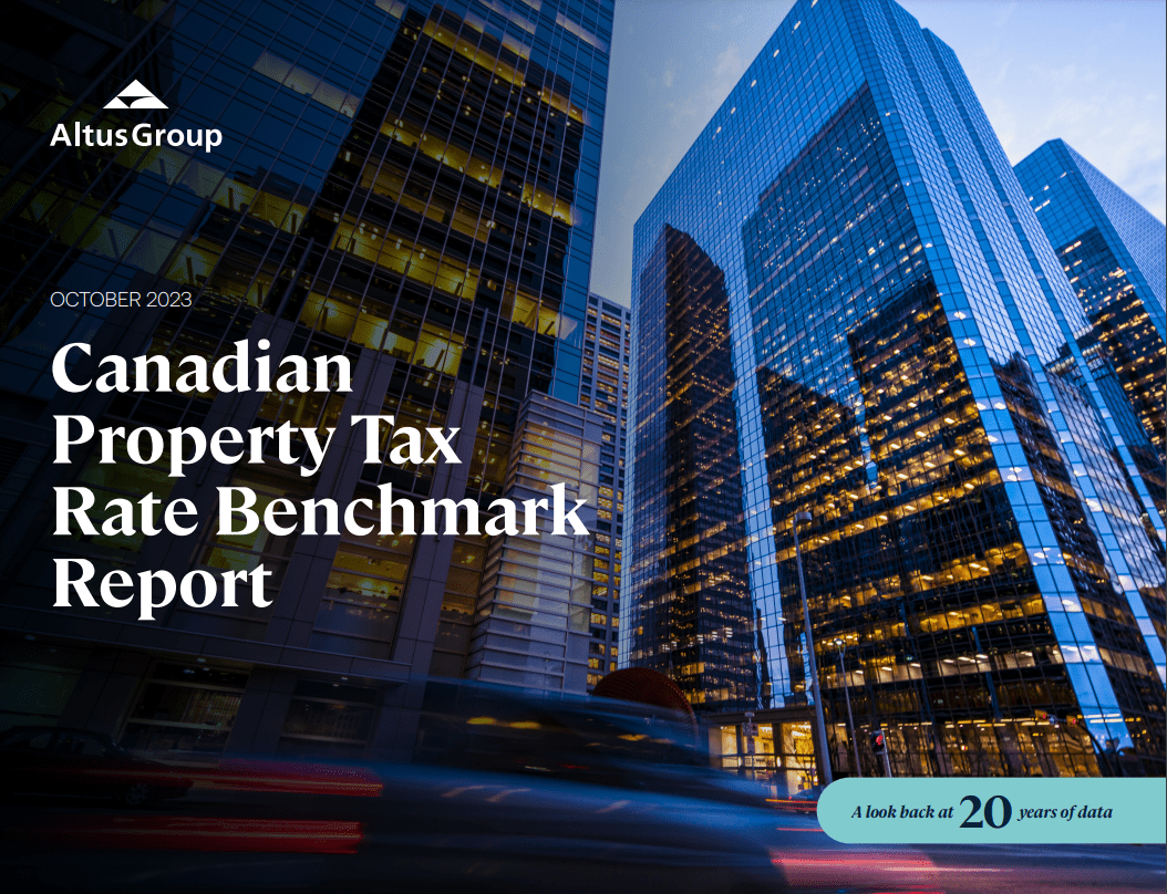 Canadian Property Tax Rate Benchmark Report 2023 REALPAC