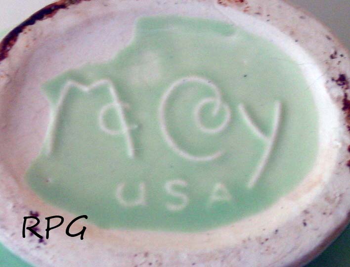 Pottery marks and signatures, Nelson Mccoy Pottery