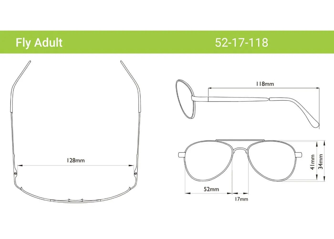 Adult Unbreakable Aviator Fly Sunglasses with Silver Lenses from Real