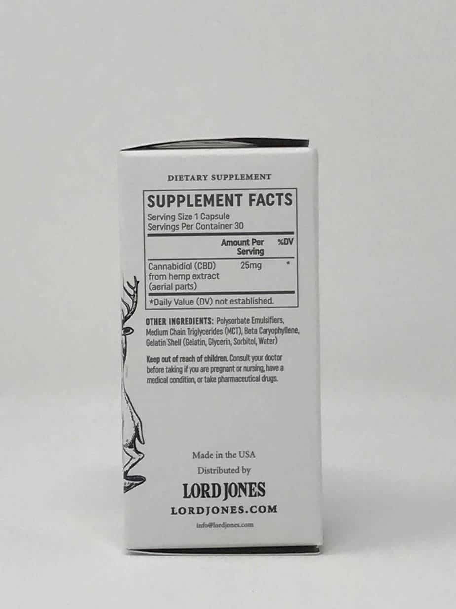 LORD JONES CBD GEL CAPSULES 750 MG Review Real Tested CBD
