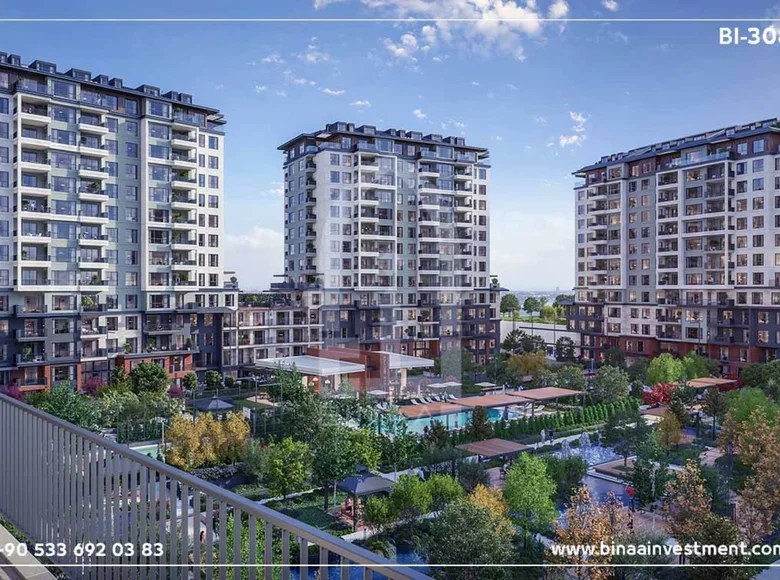 Apartment in New Building Beylikduzu Istanbul Apartment Compound for