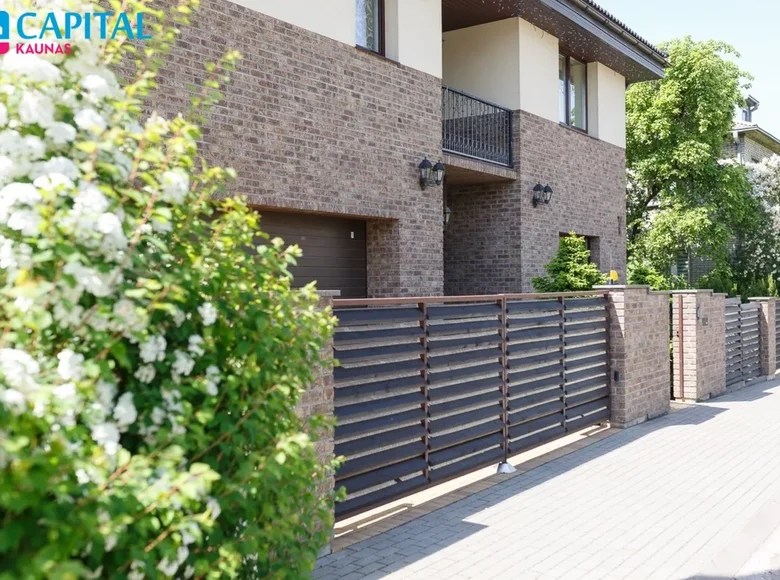 House with balcony, with garage, with paved road for sale in Kaunas