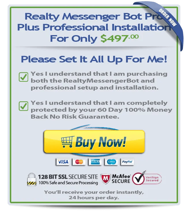 The Ultimate Real Estate ChatBot Is Realty Messenger Bot!