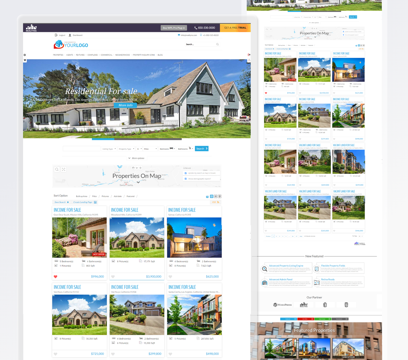 WPL Pro WordPress Real Estate site Builder