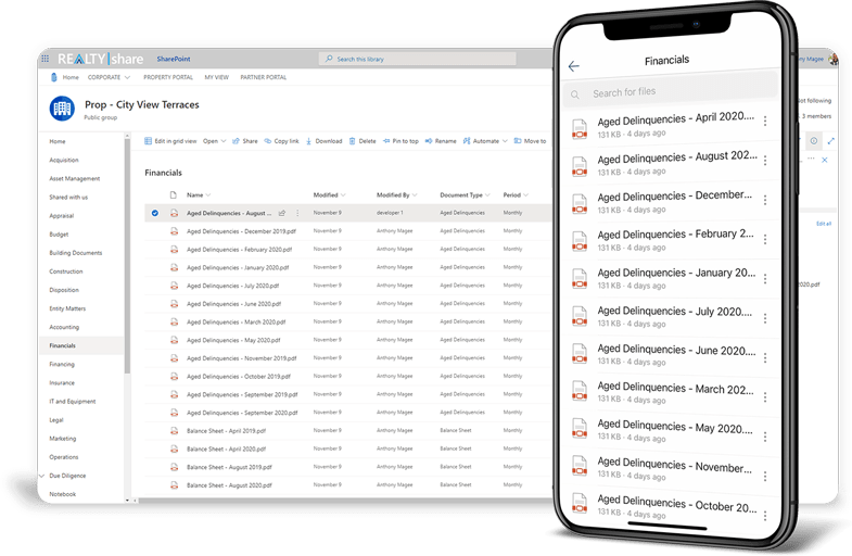 REALTYshare > Product > Real Estate Document Management