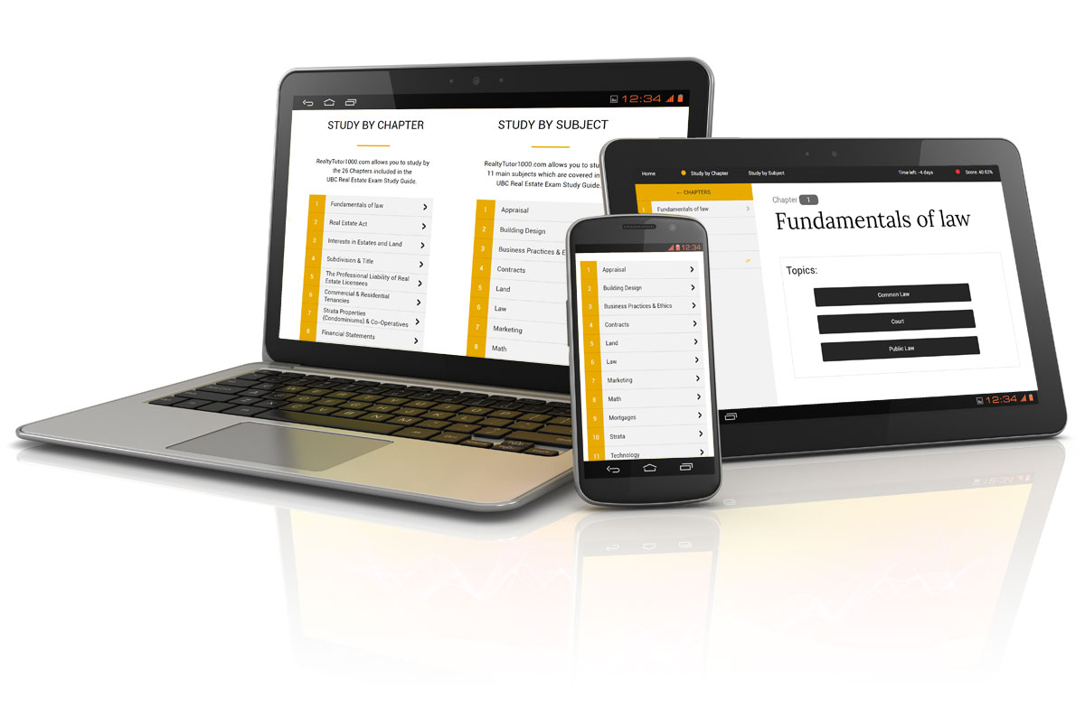 Realty Tutor 1000 Get ready to pass your BC Real Estate Exam