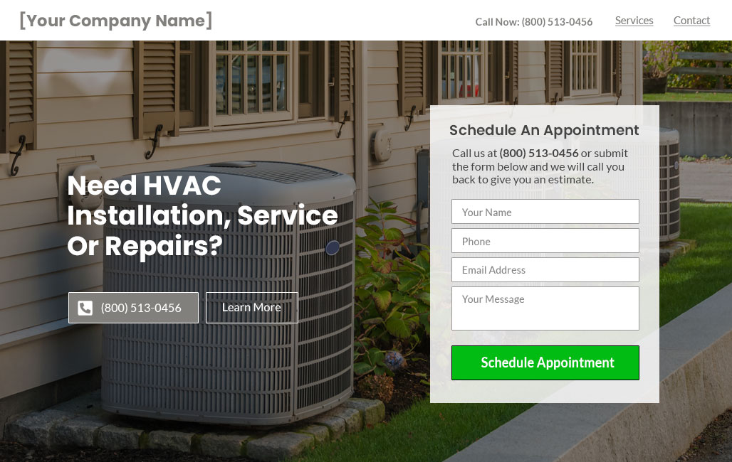 Get Your HVAC Business site Setup In 5 Minutes Or Less