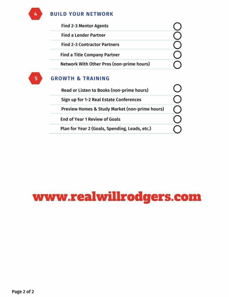 New Real Estate Agent Checklist [Free Download]