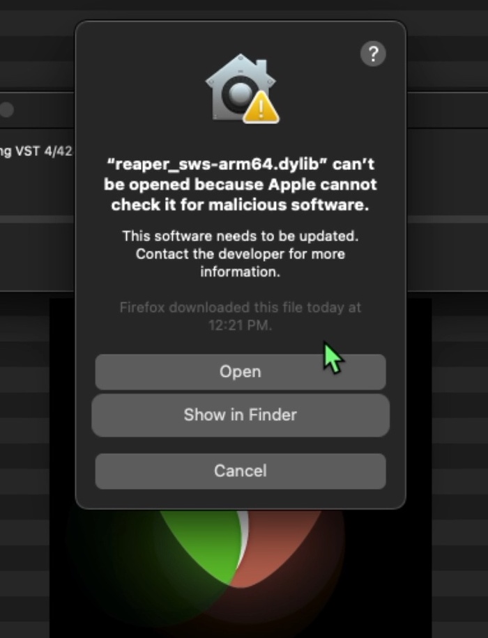 REAPER on MacOS 13 Ventura Install Guide including Extensions The