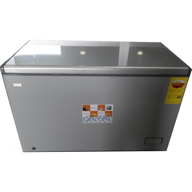 Nasco Single Door NAS420 Chest Freezer 380 Liters (Silver)