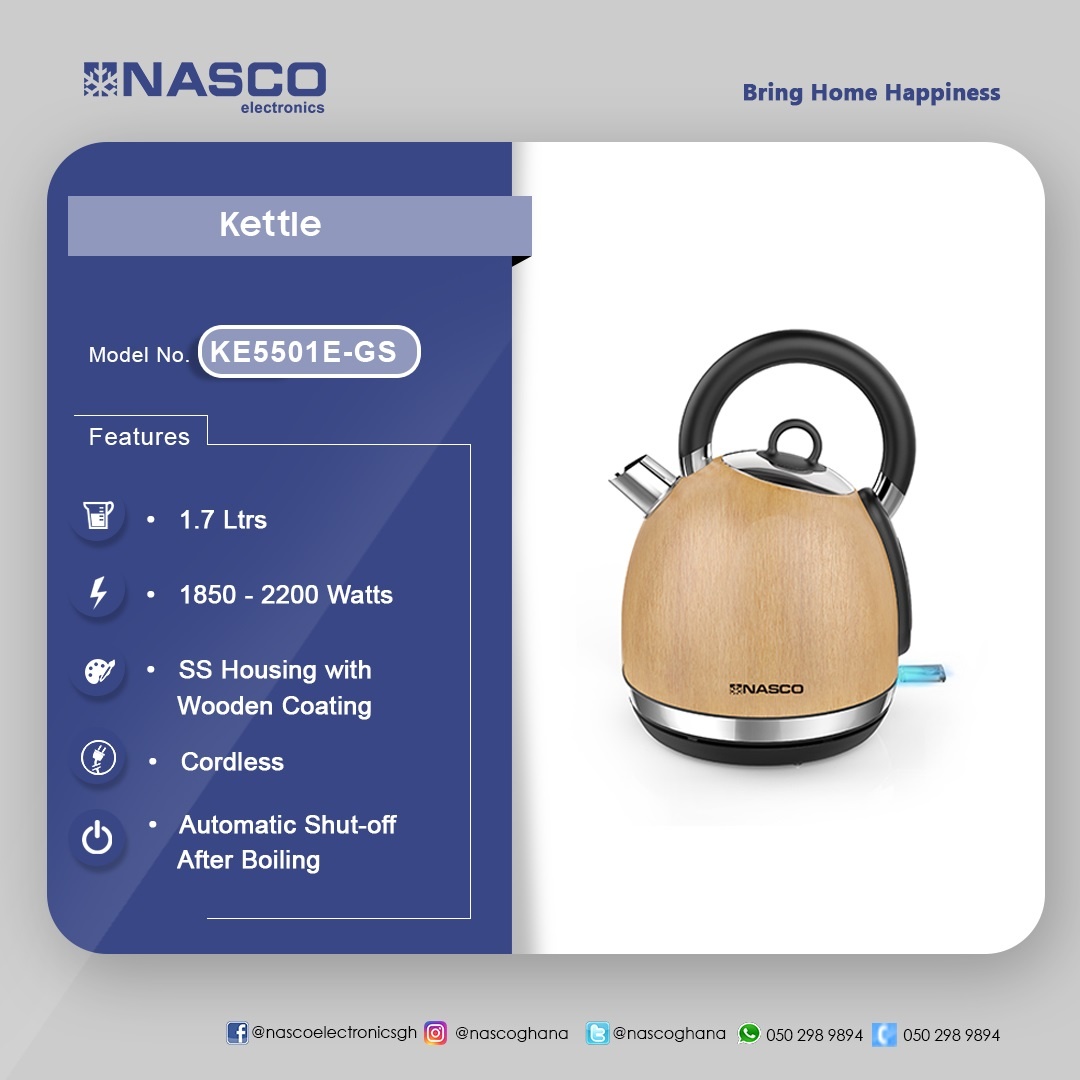 NASCO KETTLE WITH WOODEN COATING (KE5501EGS)