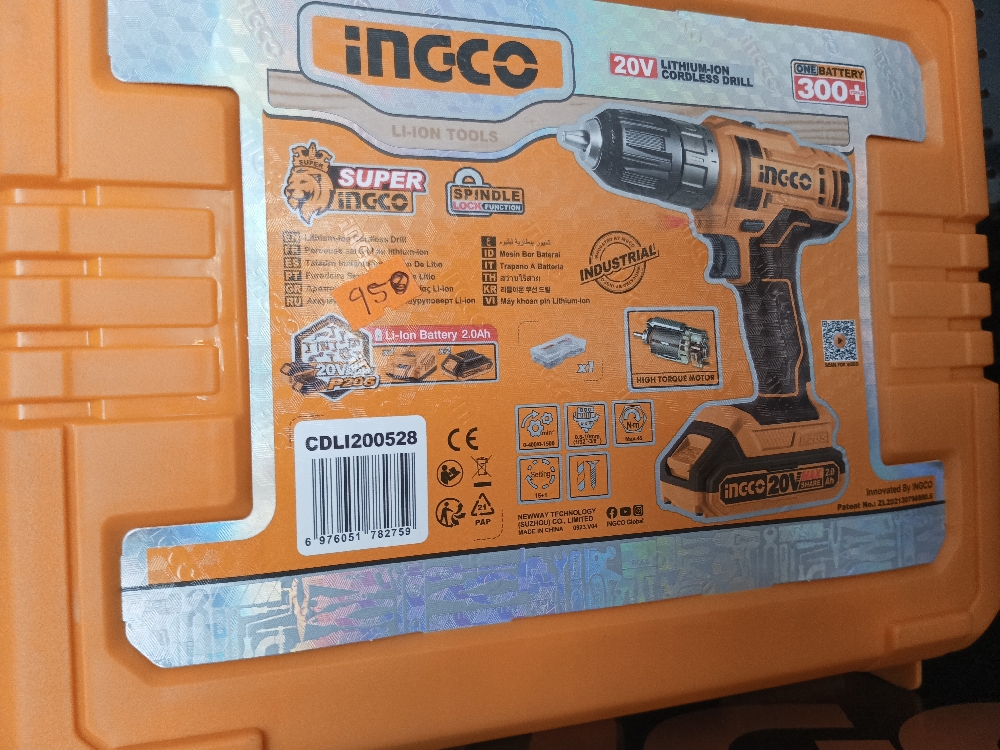 INGCO Cordless Drill 20v