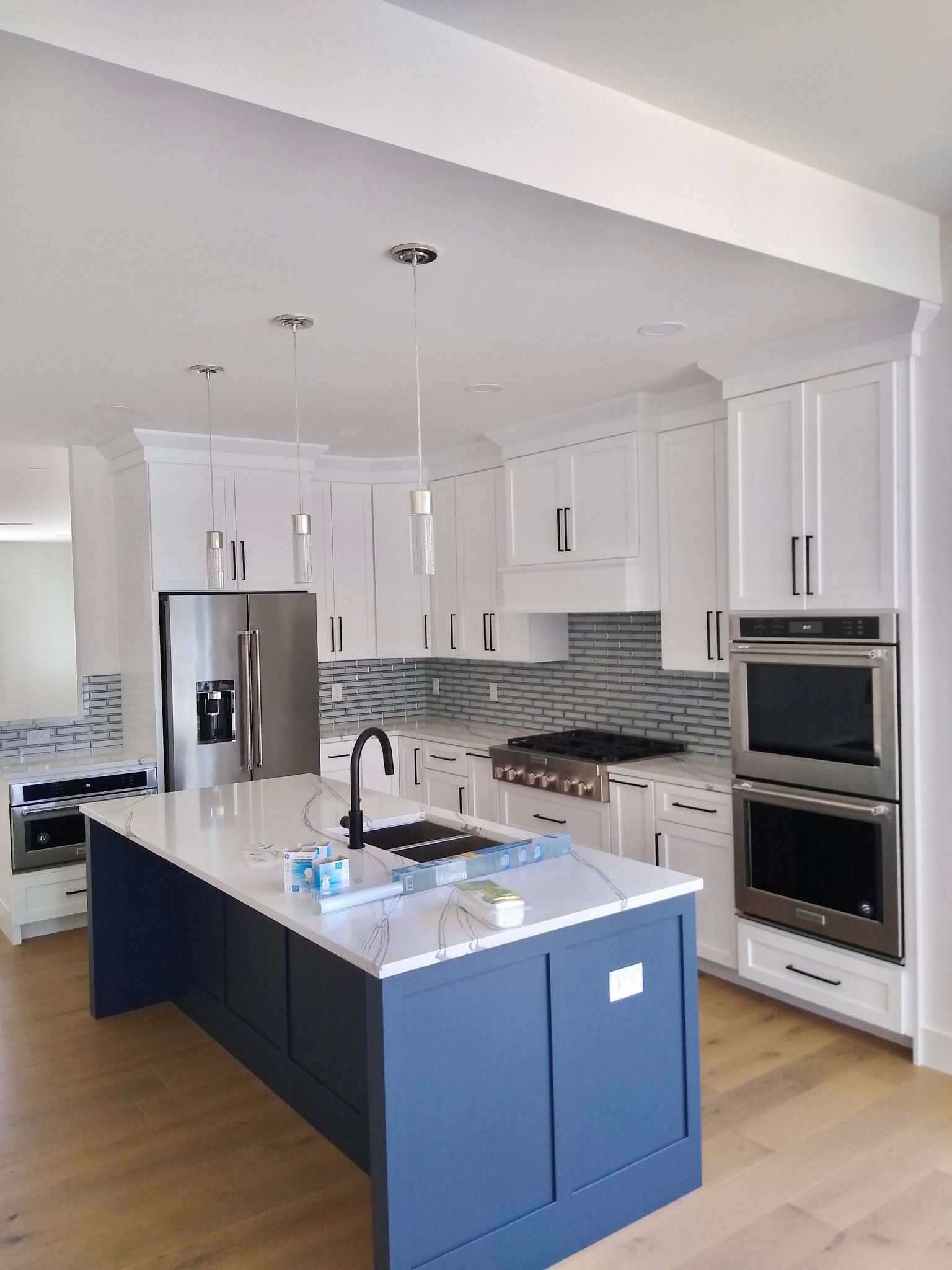 Kitchen painted white and look like brand new