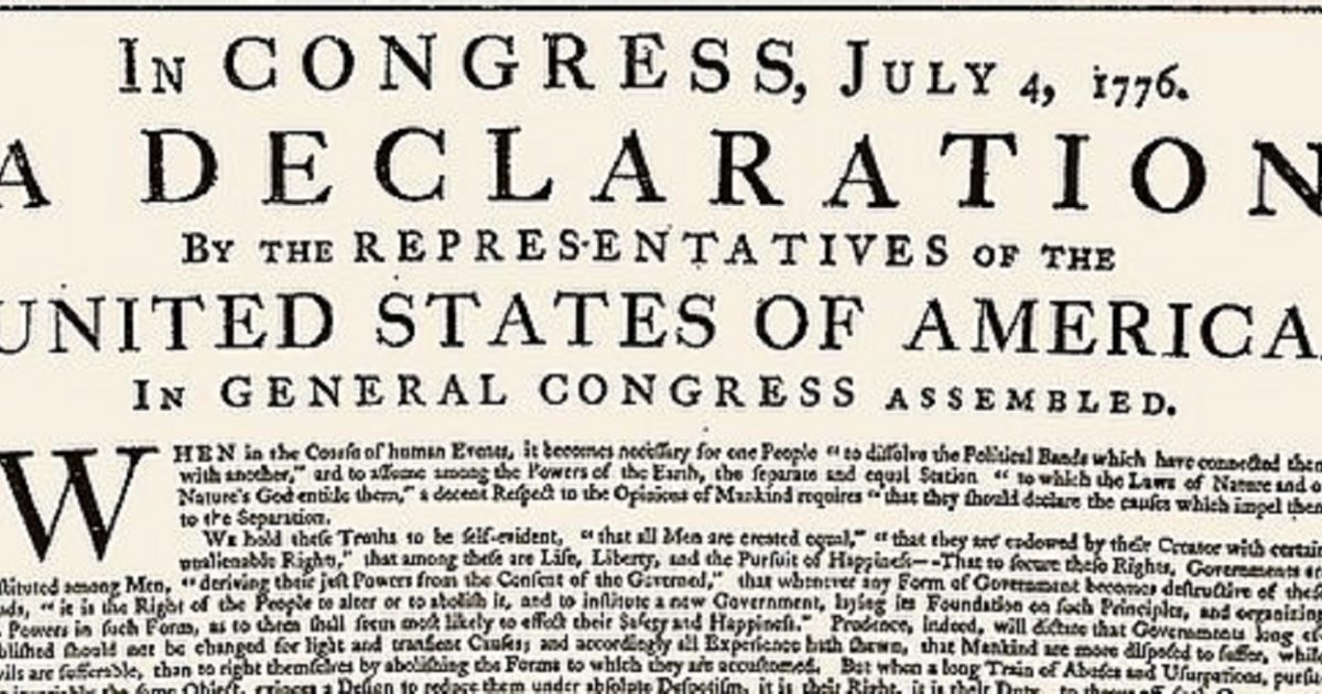 The Universalist Principles of the Declaration of Independence