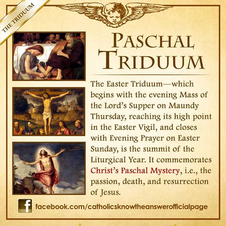 Paschal Triduum My Daily Bread A Reason2bCatholic blog