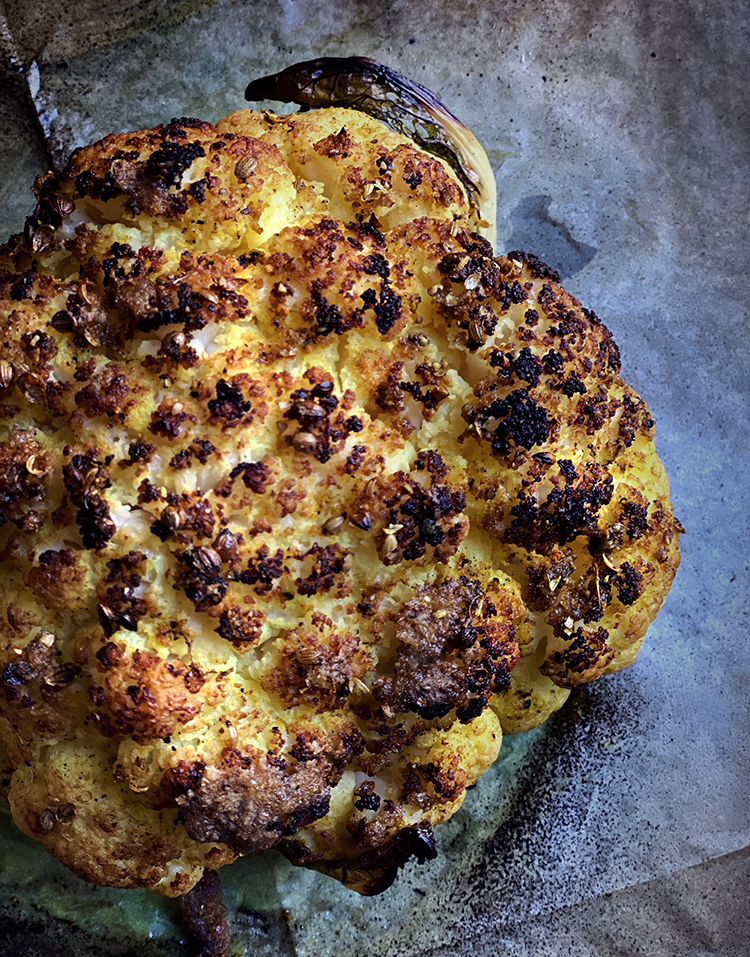Roasted Cauliflower Head Rea