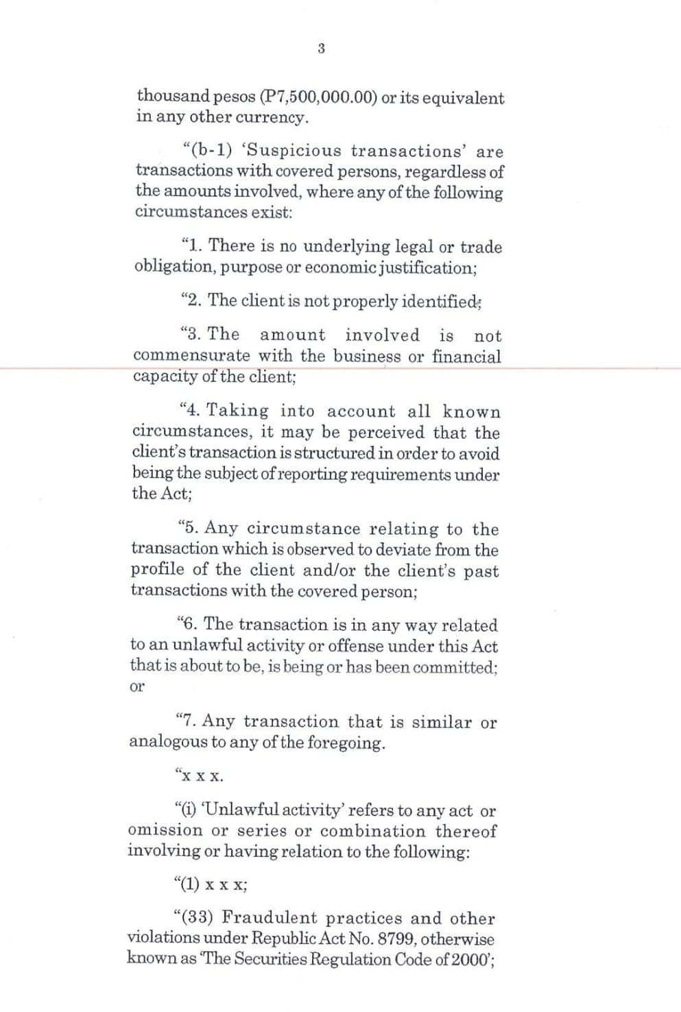 REPUBLIC ACT N0. 11521 AN ACT FURTHER STRENGTHENING THE ANTIMONEY