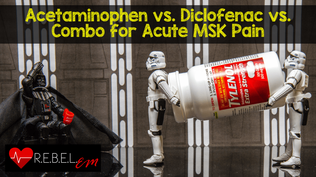 Acetaminophen vs. Diclofenac vs. Combo for Acute MSK Pain R.E.B.E.L