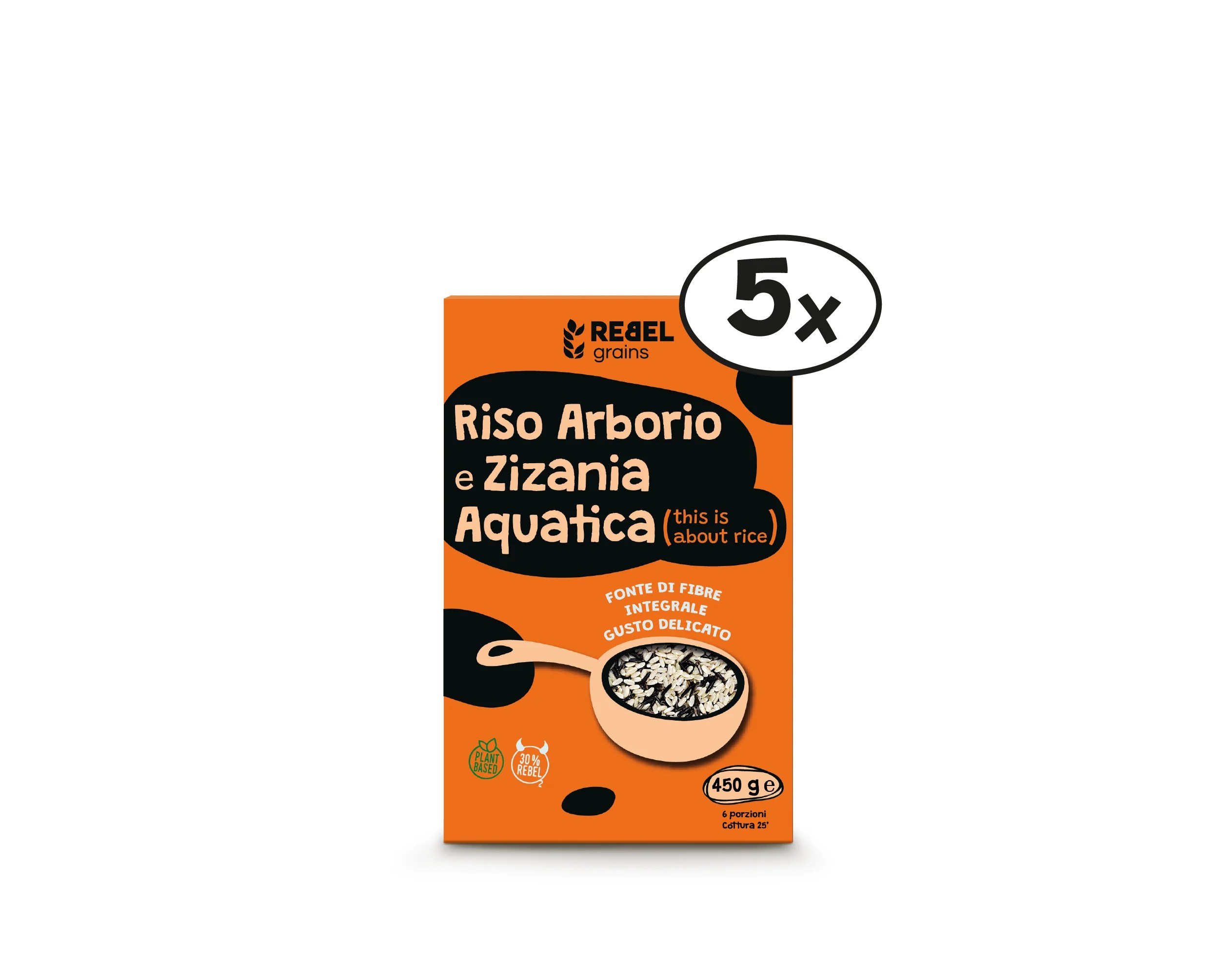 Whole Arborio Rice 70 & Zizania Aquatica 30 Rebel Grains