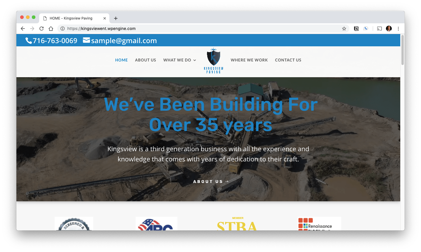 Kingsview Paving Reboot Labs