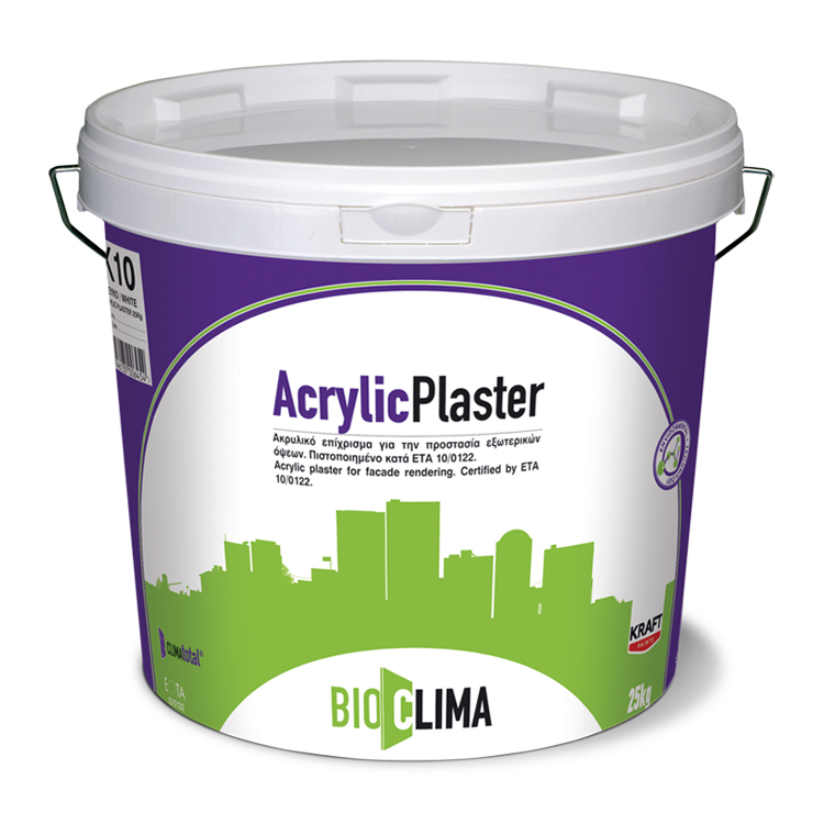 Acrylic Plaster Ακρυλικό επίχρισμα. 25KG Rebuildit.gr