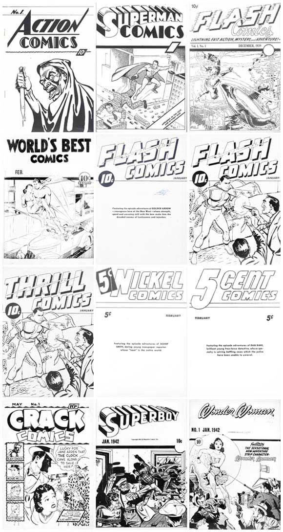 Rare Comics Golden Age Ashcan Comics