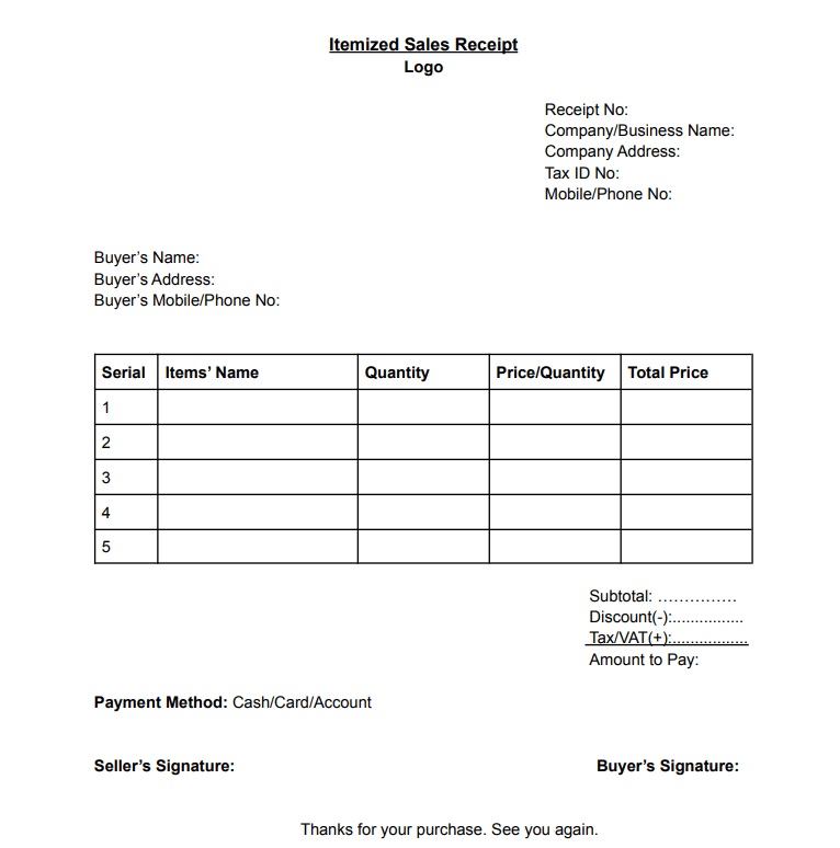 Invoice vs Receipt A Definitive Guide