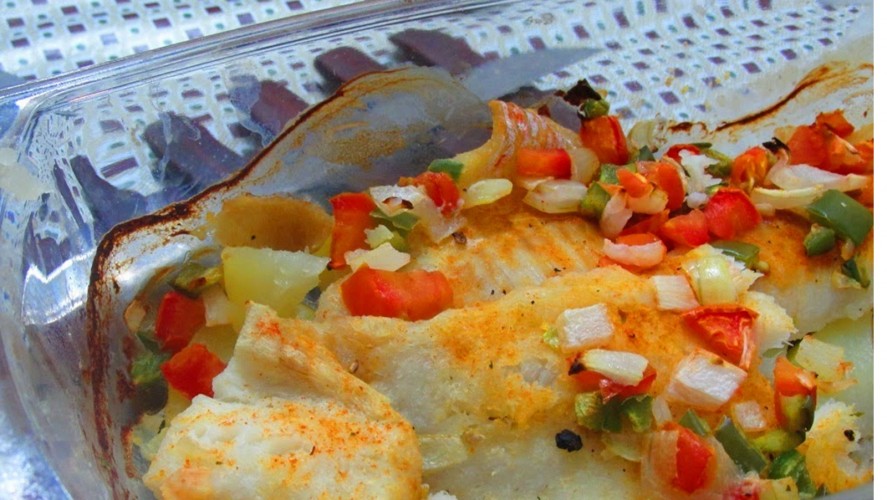 Filé de Peixe com Batata ao Forno As Melhores Receitas Culinárias