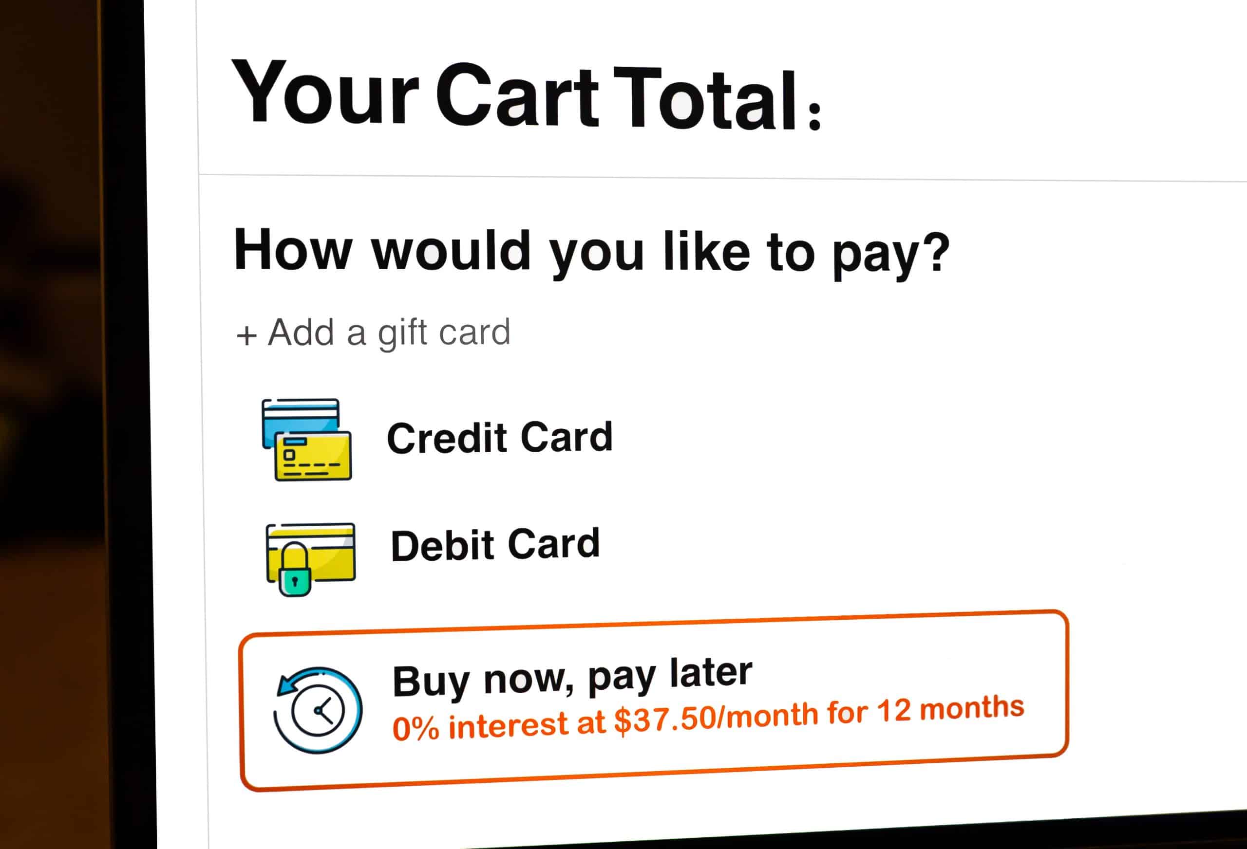 Buy now pay later fintech apps in online websites are easy ways