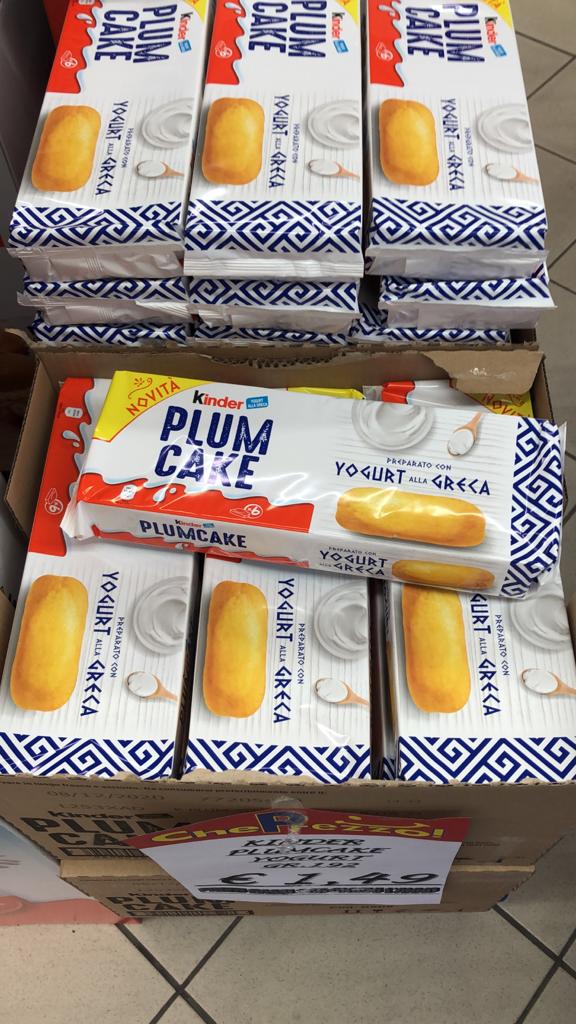 PLUM CAKE CON YOGURT ALLA GRECA KINDER