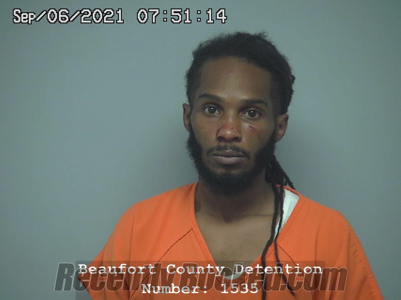 Recent Booking / Mugshot for DEVIN EMMANUEL SALLEY in Beaufort County