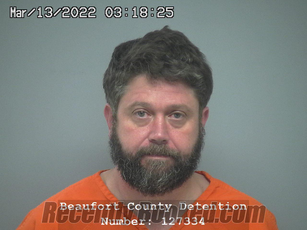 Recent Booking / Mugshot for MICHAEL BRENT TREW in Beaufort County