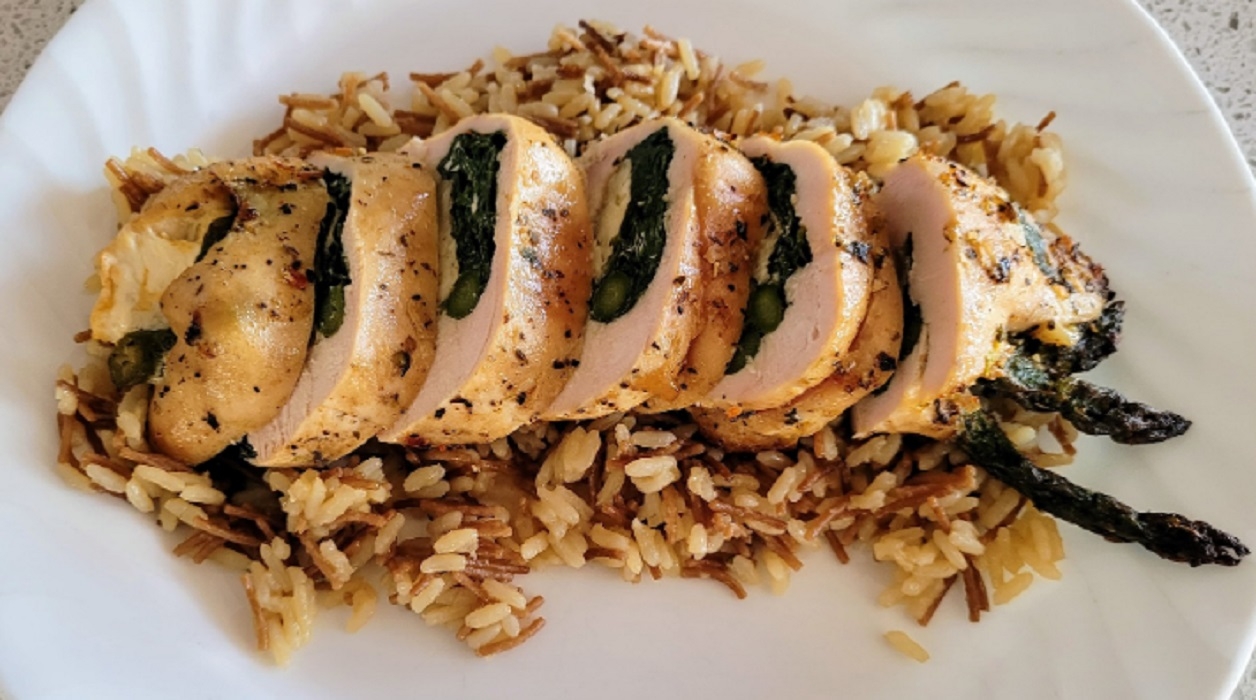 filet de porc farci aux asperges