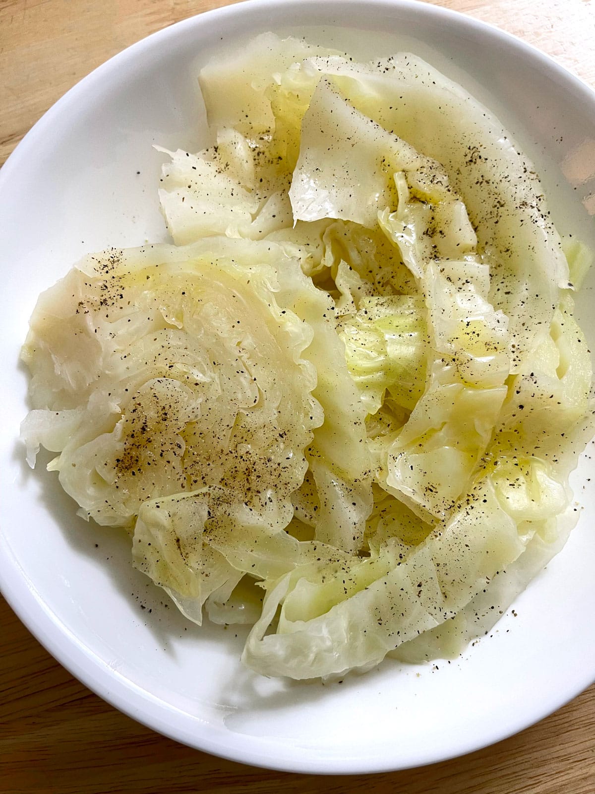 Boiled Cabbage Seasoned Buttery Tender Cabbage