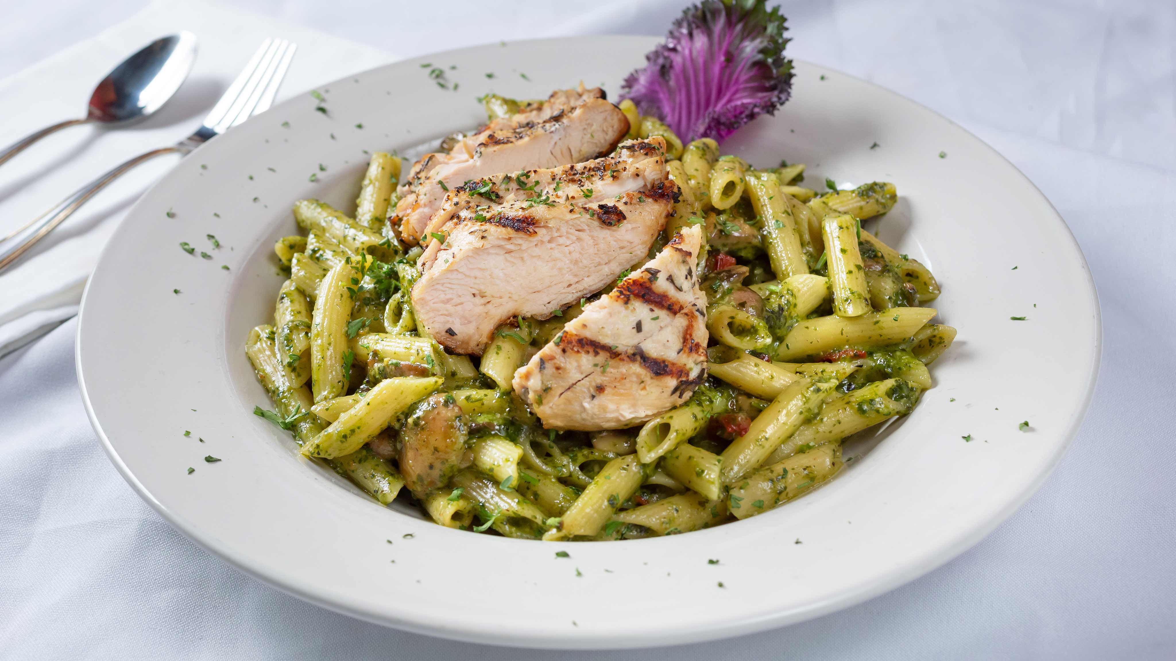 Rays Food Place Recipe Grilled Chicken Penne Pesto
