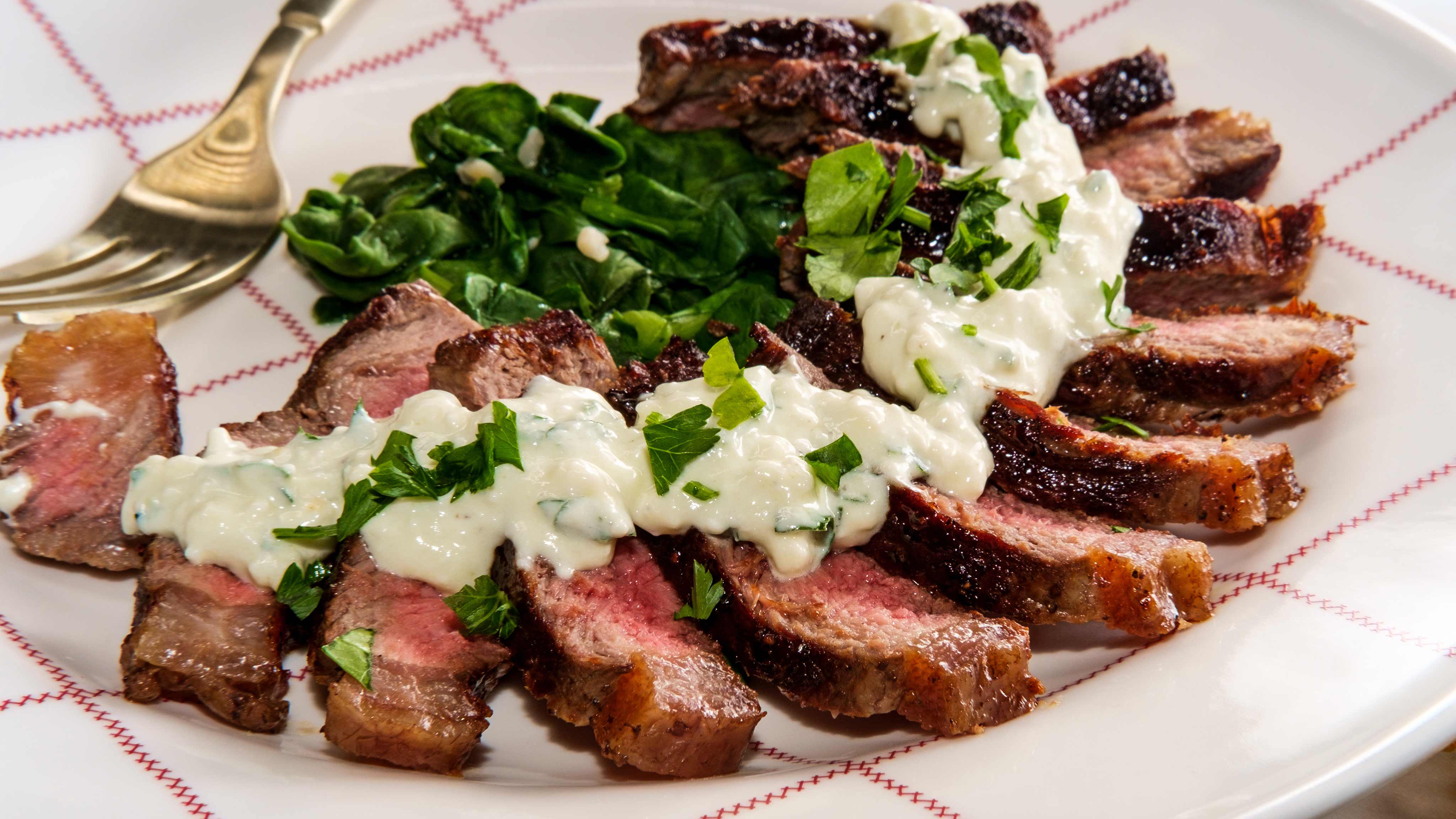 Orchard Markets Recipe Herbed Sirloin Roast with Blue Cheese Sauce