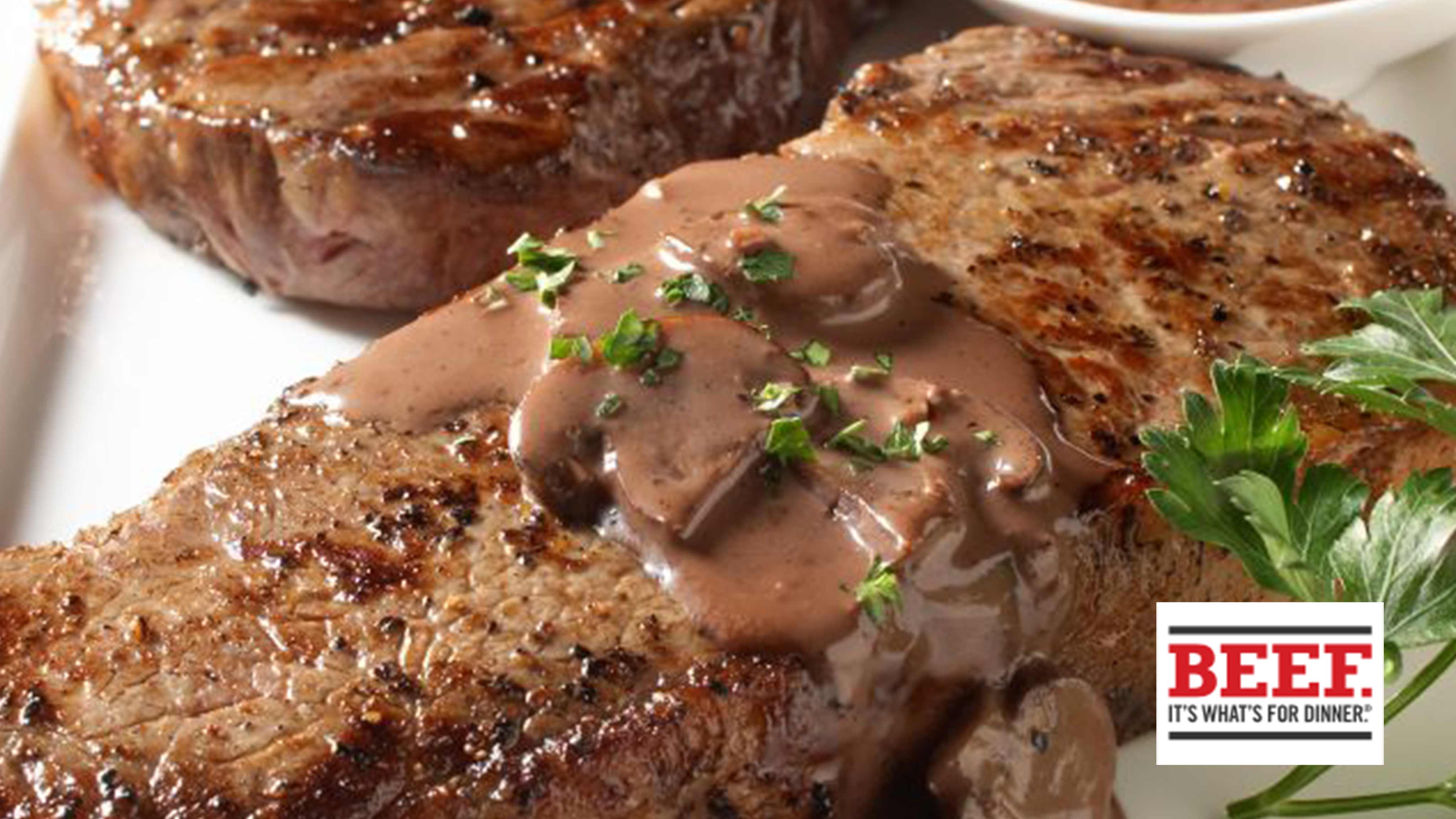 Tops Friendly Markets Recipe Strip Steaks with Red Wine Sauce