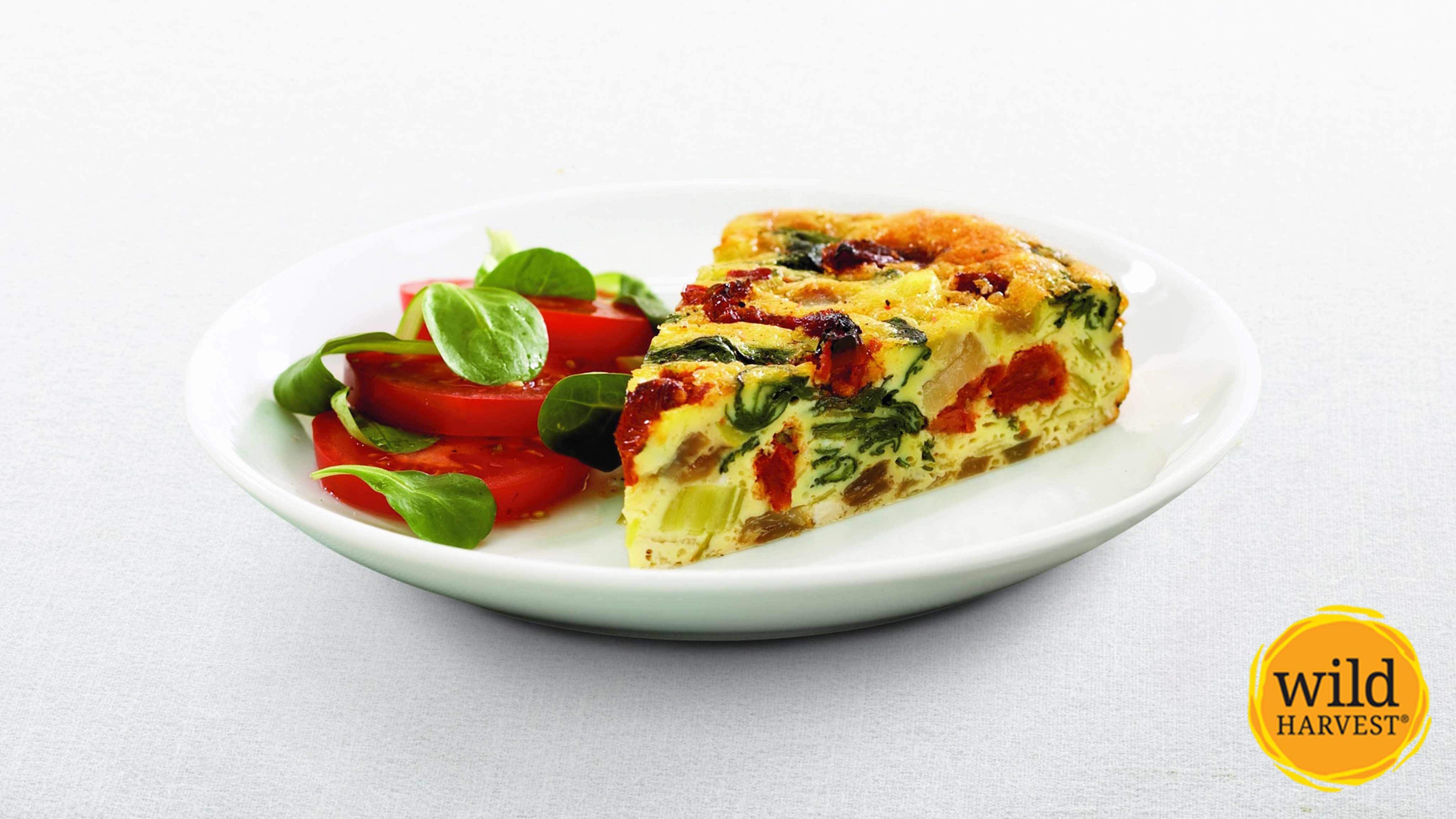 SHOP 'n SAVE Recipe Crustless Spinach and Sundried Tomato Quiche