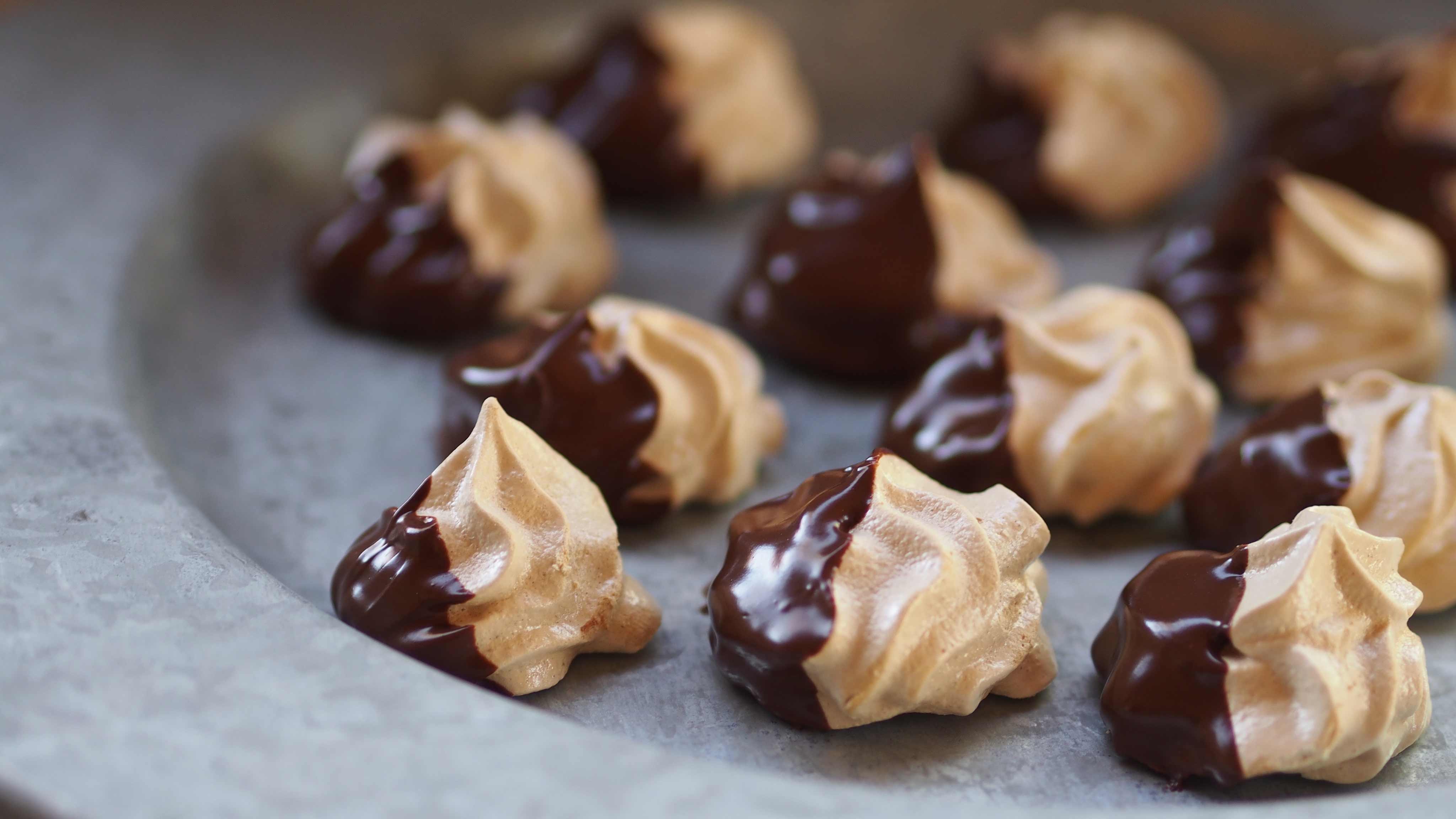 Orchard Markets Recipe ChocolateDipped Espresso Meringues