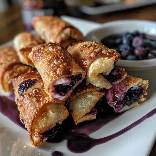 Blueberry Cream Cheese Egg Rolls Recipe recipes